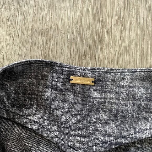 cult gaia evie structured raw edge blazer + ova high waist front slit shorts set - Picture 7 of 13